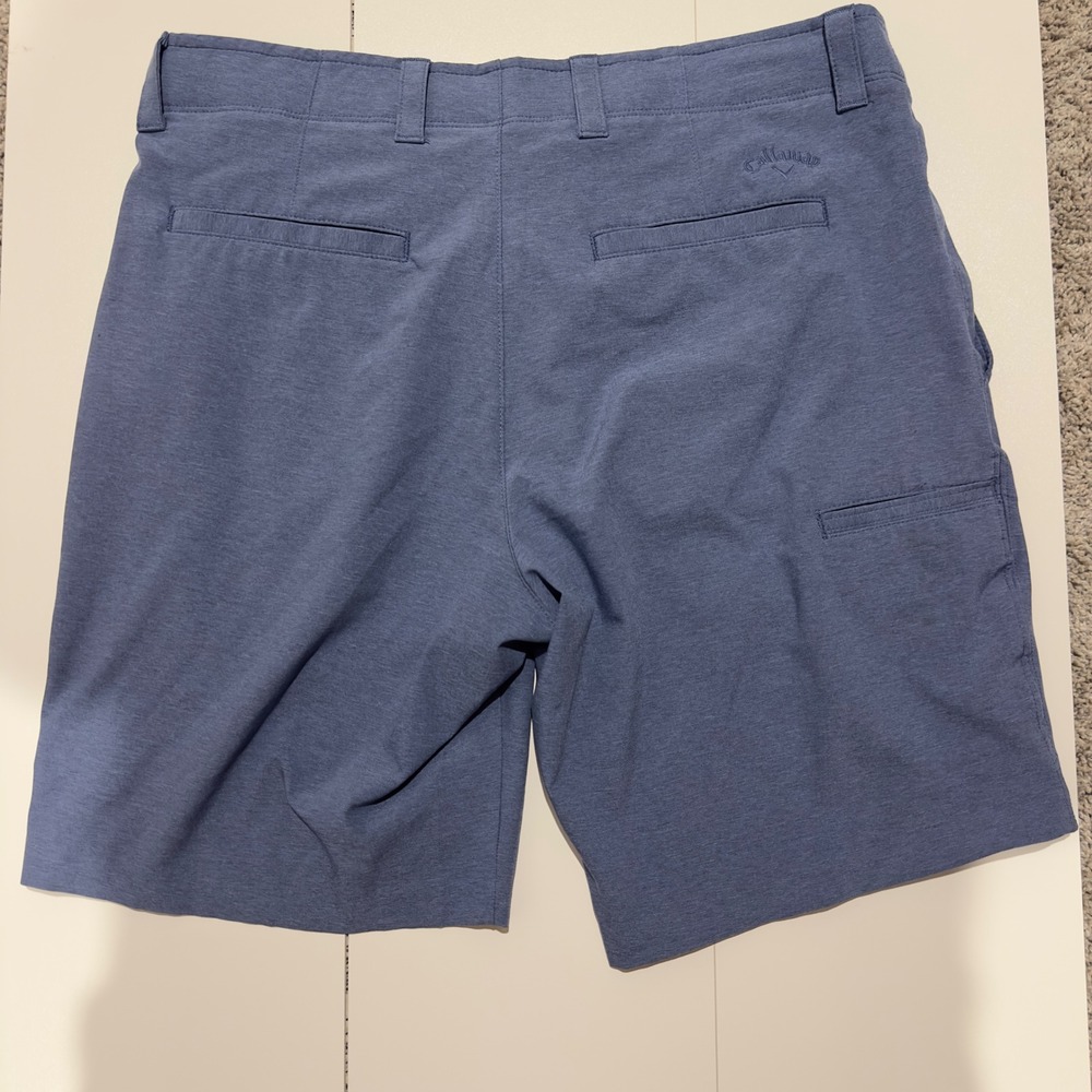 Callaway Golf Shorts Mens 34 Blue Heather Performance Stretch CGBSF0S9 - Picture 5 of 5
